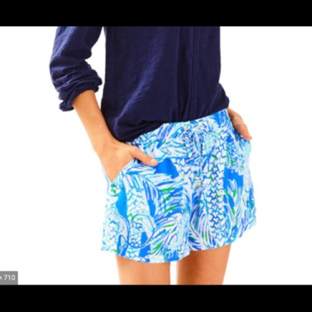 5in Katia Lilly Pulitzer Short - Palm Beach Rayon